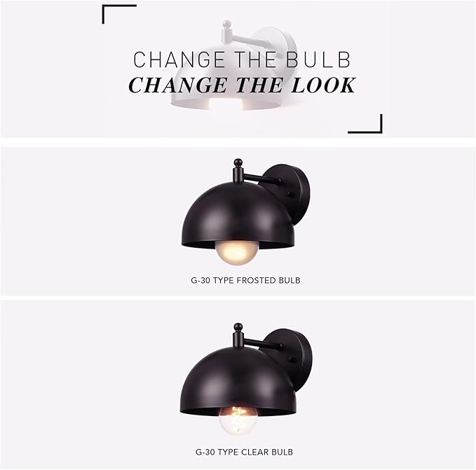 GLOBE Electric 65000047 1-Light Wall Sconce, Matte Black, Wall Lights - Image 7