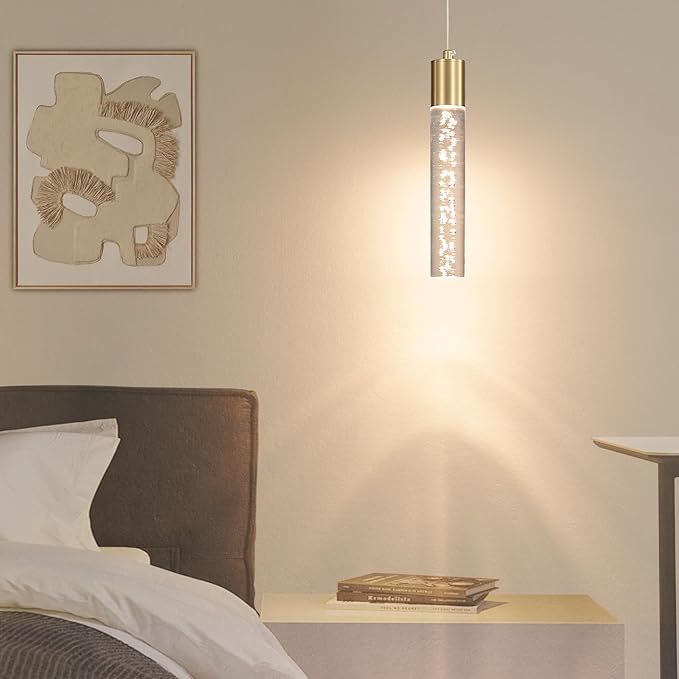 2 Pack Modern Kitchen Island Hanging Light, Bubble Acrylic, 3 Color Temperatures - Image 7