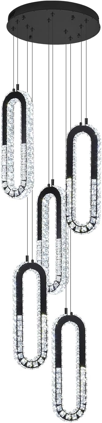 5-Lights Modern Crystal Chandelier - Image 9