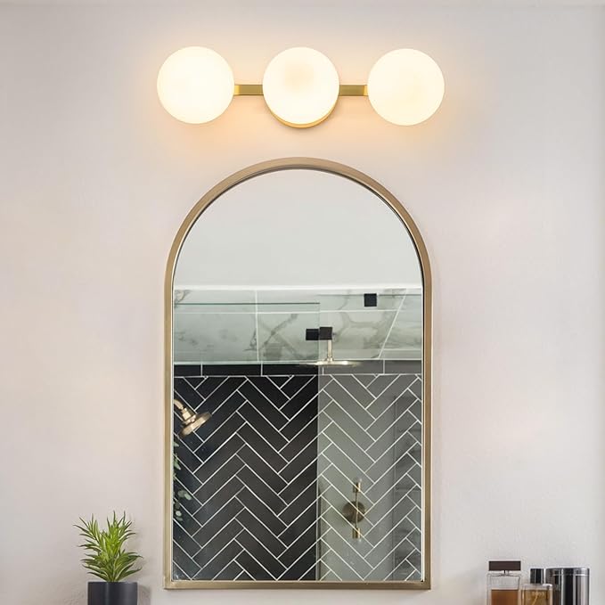 Bathroom Vanity Mirror Light Fixtures: 3 Lights Bath Wall Sconce Lighting - Image 3