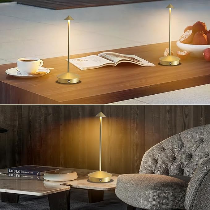 EJQ 2 Pack LED Rechargeable Cordless Table Lamps, Portable Outdoor 5000mAh - Image 5