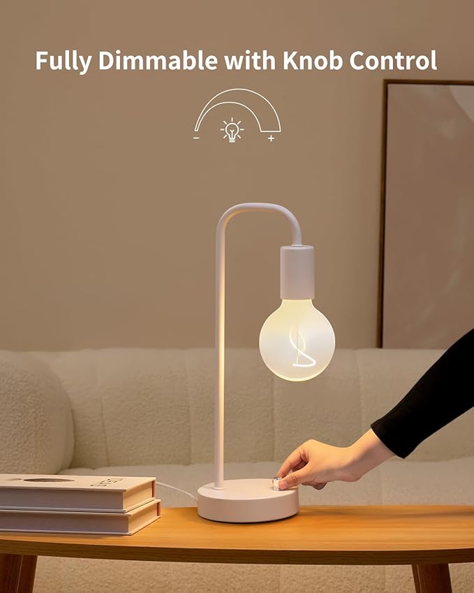 ONEWISH Industrial Small Table Lamp - Image 2