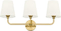 Bathroom Light Fixtures, Brushed Gold Vanity Lights by Metwet