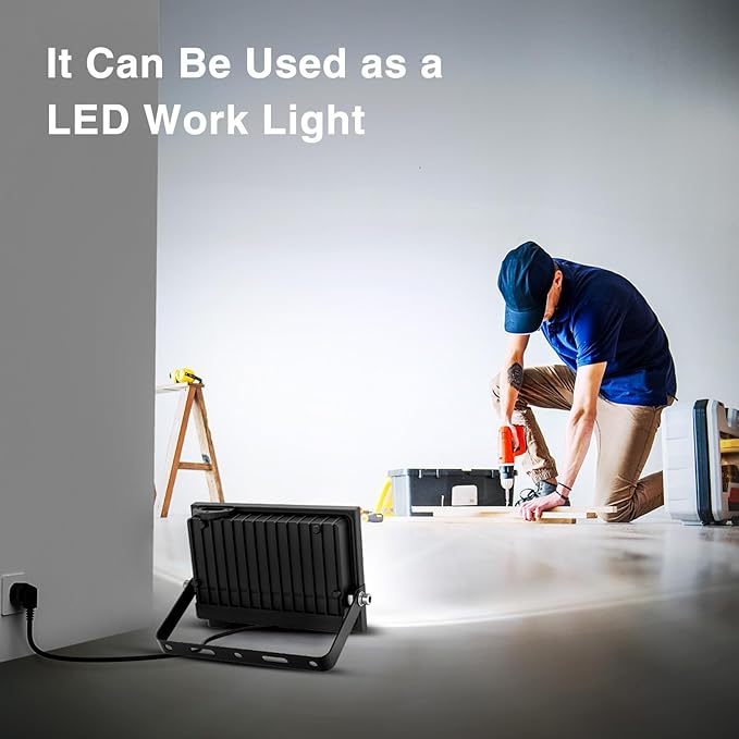 Onforu 40W Flood Lights Outdoor, 4000lm Bright LED Work Light - Image 3