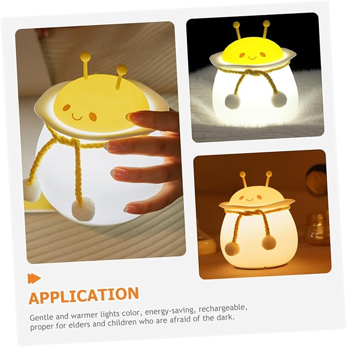 Silicone Bedroom Night Light Color Changing Animals Night Lamp USB Rechargeable - Image 4