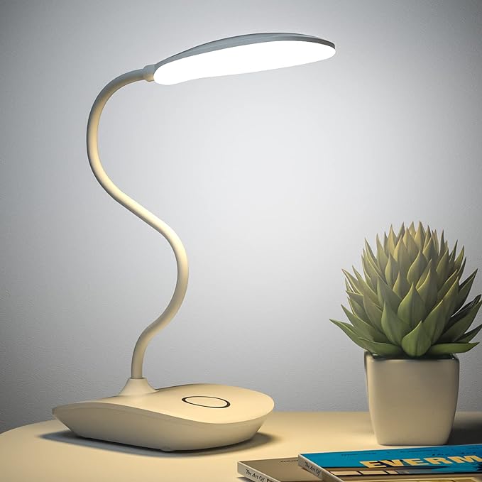 DEEPLITE Battery Operated Desk Lamp, LED Desk Light 3 Lighting Modes Stepless by DEEPLITE