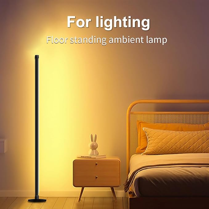 LED Floor Lamp, 63-Inch RGB Corner Light - Image 6