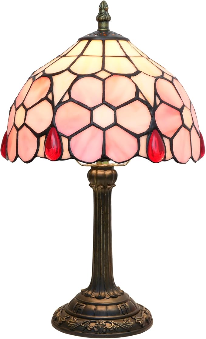 Tiffany Lamp Stained Glass lamp Small Bedside Table Lamps by wecrejoniTiffanyStainedGlassTableLamp