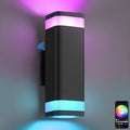 SHIMR Smart RGB Outdoor Wall Light, WiFi App Control Color Changing Up Down by SHIMR
