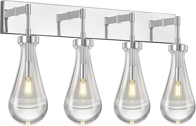 Raindrop Wall Sconces Chrome Crystal Sconces Wall Decor Modern Lighting Glass - Image 7