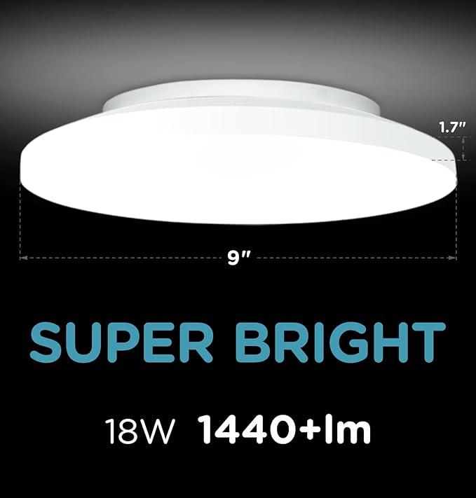 Flush Mount Ceiling Light Hardwired 9 Inch 18W Dimmable 5 CCT - Image 5