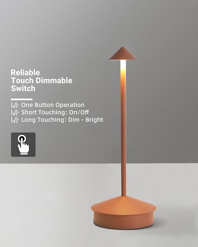 Cordless Table Lamp Desk lamps, 6000mAh Rechargeable Table Lamps, Portable LED - Image 7