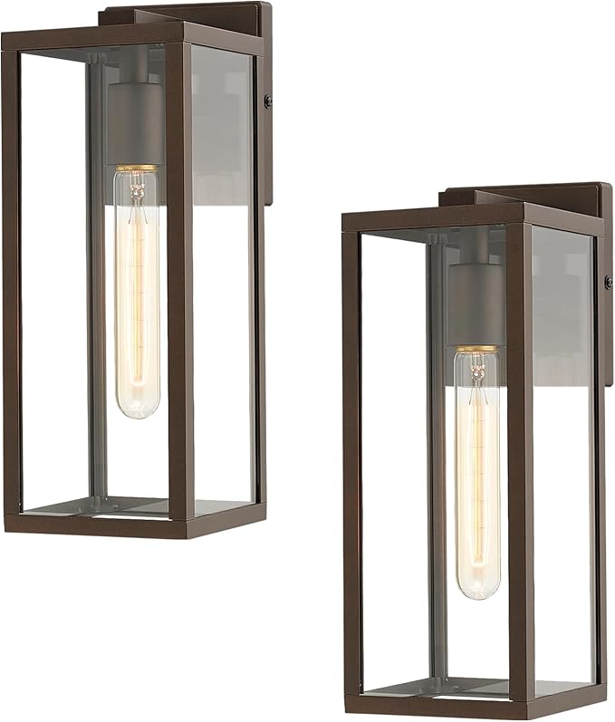 Bestshared Outdoor Wall Lantern, Anti-Rust Outdoor Wall Sconce Light Fixtures by bestshared