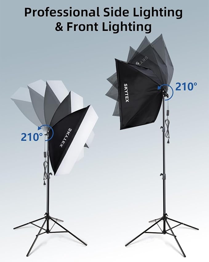 Skytex Softbox Lighting Kit, 20x28in Soft Box|28in Octa Softbox|85W 2700-6400K - Image 8