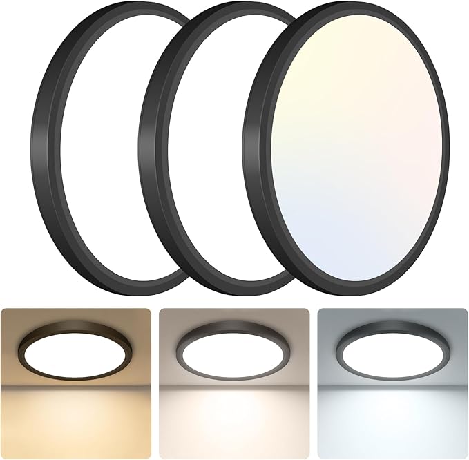 libtit 3Pack 7 inch Flush Mount Ceiling Light, 15W 1500Lm Surface Mount LED - Image 8