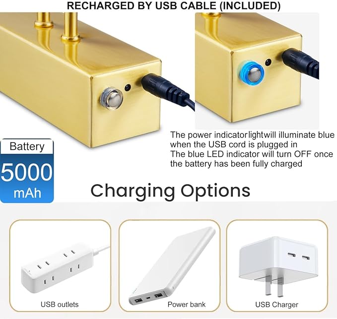 FUNCHDAY Picture Light Wireless, Rechargeable Gallery Light Battery Operated - Image 5