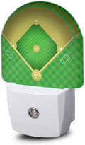 Baseball Night Light, Sport Field Night Lights Plug into Wall Decor by AOWULA