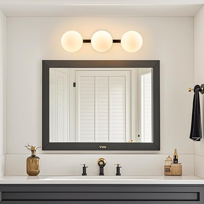 Bathroom Vanity Mirror Light Fixtures: 3 Lights Bath Wall Sconce Lighting - Image 7