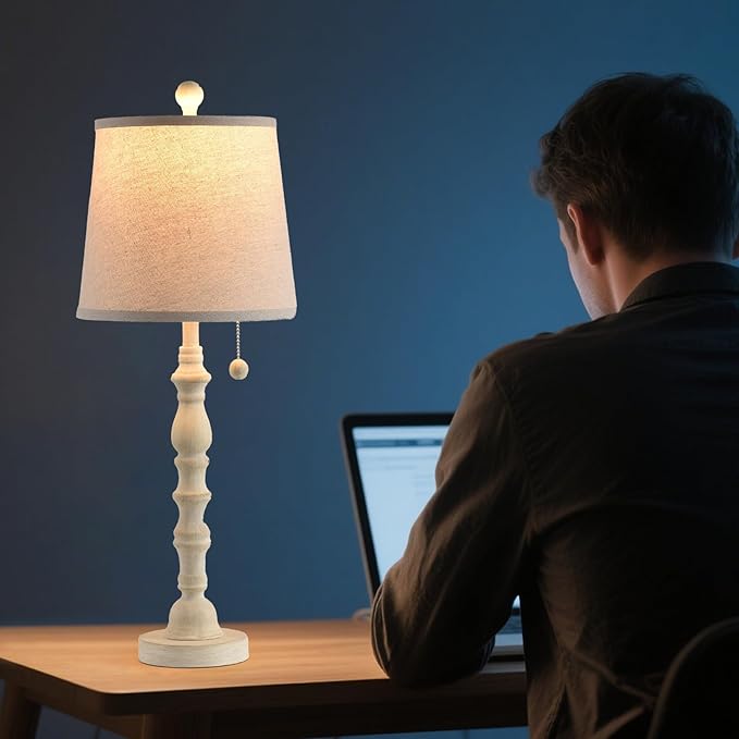 Terpsichore Lamps for Living Room Modern Farmhouse Table Lamp Bedside Reading - Image 4