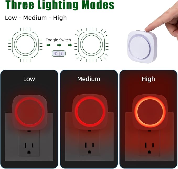 LED Night Lights Plug into Wall, Indirect Soft Dimmable Night Light - Image 2