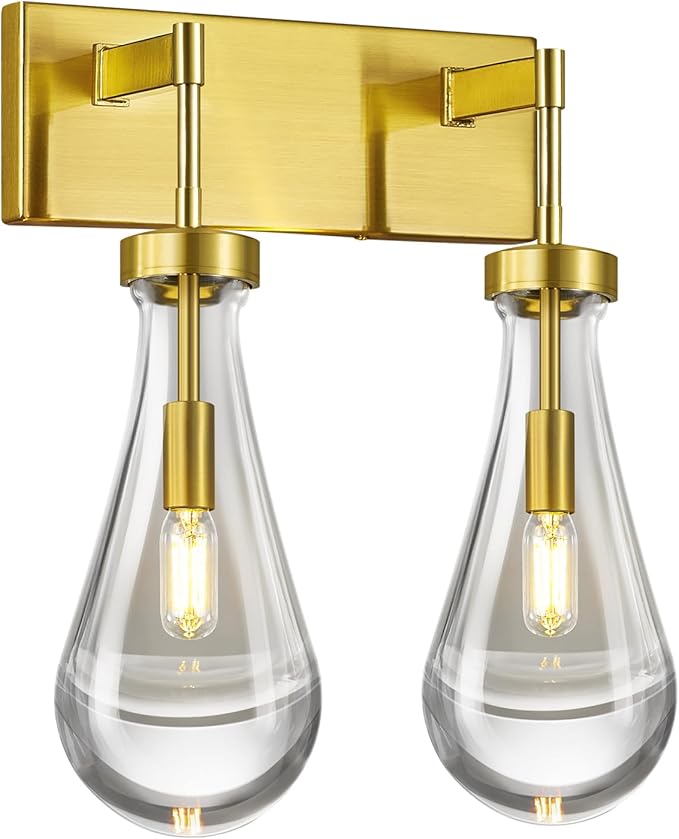Raindrop Wall Sconces Gold Crystal Sconces Wall Decor Modern Lighting Glass - Image 7