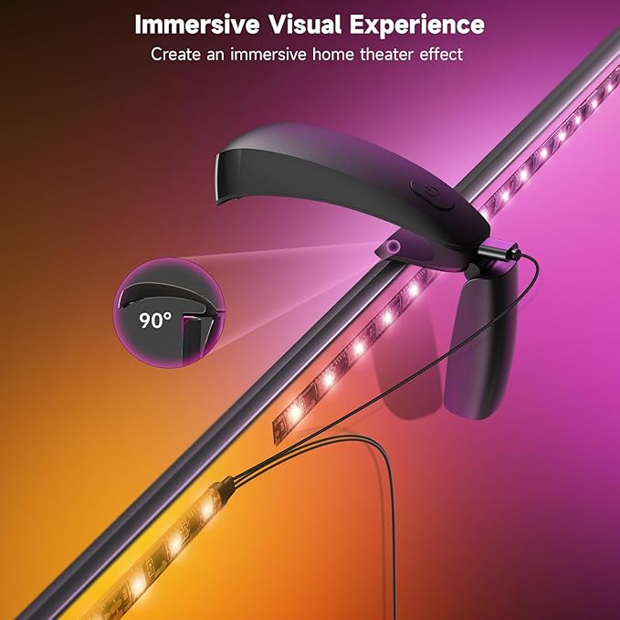 FFJ TV Lights That Change with TV, 21.3ft RGB Immersive LED Strip Backlight - Image 8