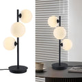 Mid Century Modern Table Lamp, 3 Lights Contemporary Bedside Lamp by Fulesi