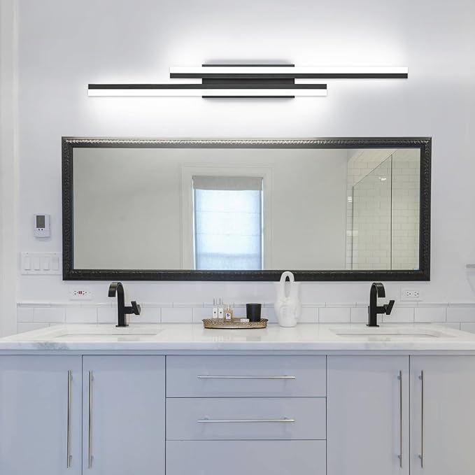 PRESDE 40 Inch LED Bathroom Vanity Light Bar, Modern Black Wall Lighting - Image 7