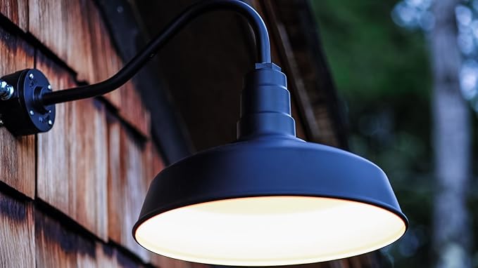 Steel Lighting Co. Gardena Barn Light | Outdoor Wall Mounted | 16" Dome | 16" - Image 3