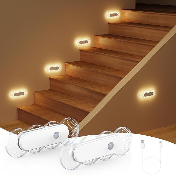 Motion Sensor Night Light, Rechargeable Warm White Night Lights, LED Battery - Image 8