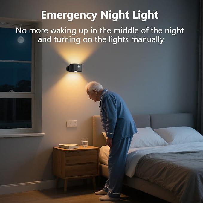 Rechargeable Motion Sensor Wall Light, Wireless Wall Sconce - Image 5
