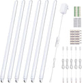 Cefrank Cabinet Lighting 6-Pack 12 inch Seamlessly Linkable Strip Light Bars by Cefrank