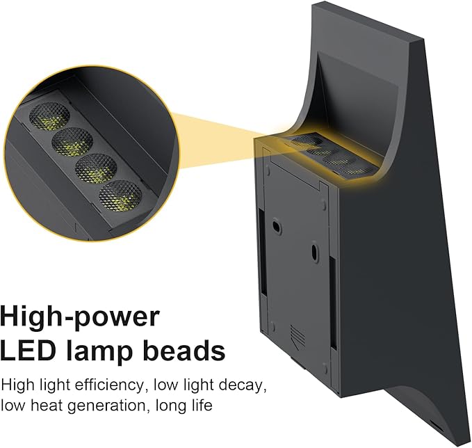 Solar Sconce Lights Outdoor, Dimmable Solar Wall Lights Up and Down, 3000K - Image 5