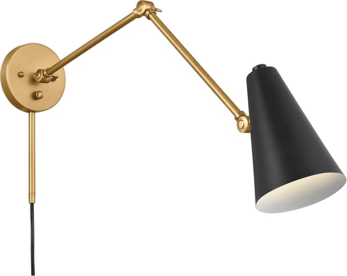 Kichler, Sylvia 1 Light Wall Sconce in Black and Natural Brass - Image 4