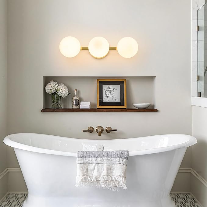 Bathroom Vanity Mirror Light Fixtures: 3 Lights Bath Wall Sconce Lighting - Image 6