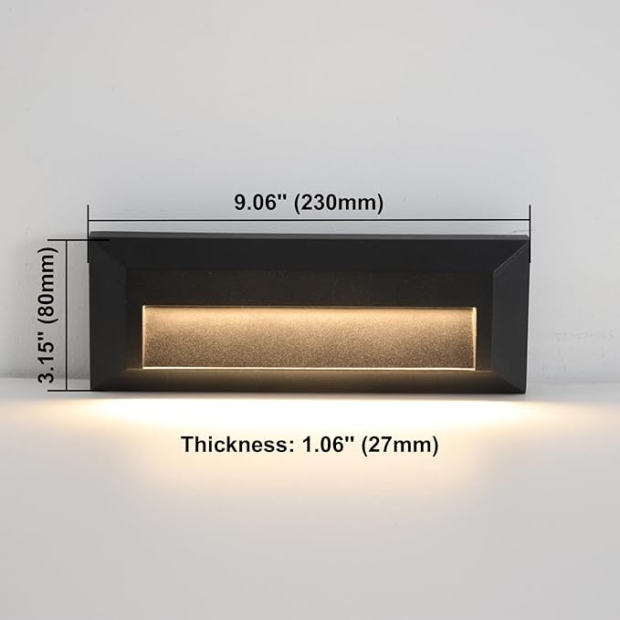 ZONK LED Outdoor Indoor Step Lights, Line Voltage 110-240V 2W Landscape Stair - Image 2