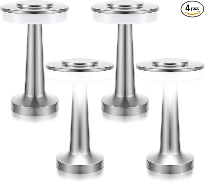 Riakrum 4 Pcs LED Portable Cordless Table Lamp by Riakrum