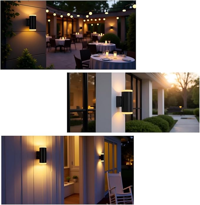 Outdoor Wall Light, ZUUKOLE Waterproof Exterior Wall Sconce, Anti-Rust Aluminum - Image 2