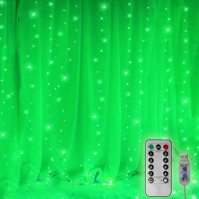 300 LED Curtain Lights by Vicila