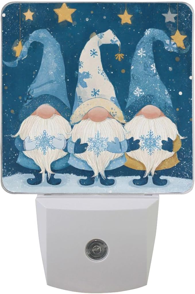 Gnomes Night Light Christmas Plug in LED Nightlight Light Sensor Dusk to Dawn by Unknown