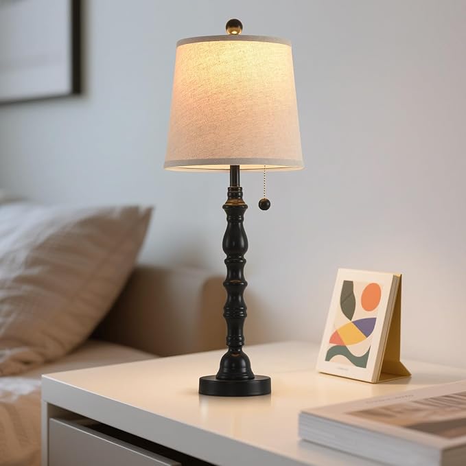 Terpsichore Lamps for Living Room Modern Farmhouse Table Lamp Bedside Reading - Image 5