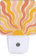 Groovy Boho Sun Night Light, Night Light Plug into Wall by ZTHLL