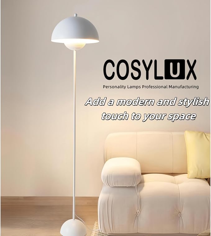 COSYLUX Modern Floor Lamp for Living Room, Industrial Tall Standing Lamp for - Image 2