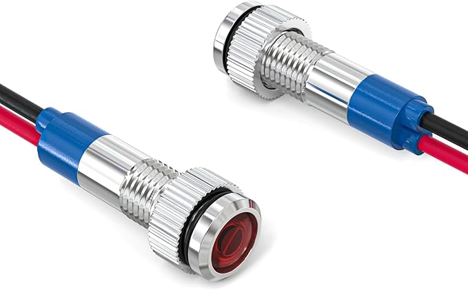 GASHER 5 PCS Energy Saving Indicator Light, LED Light 12V/24V/110V 20mA Panel - Image 7