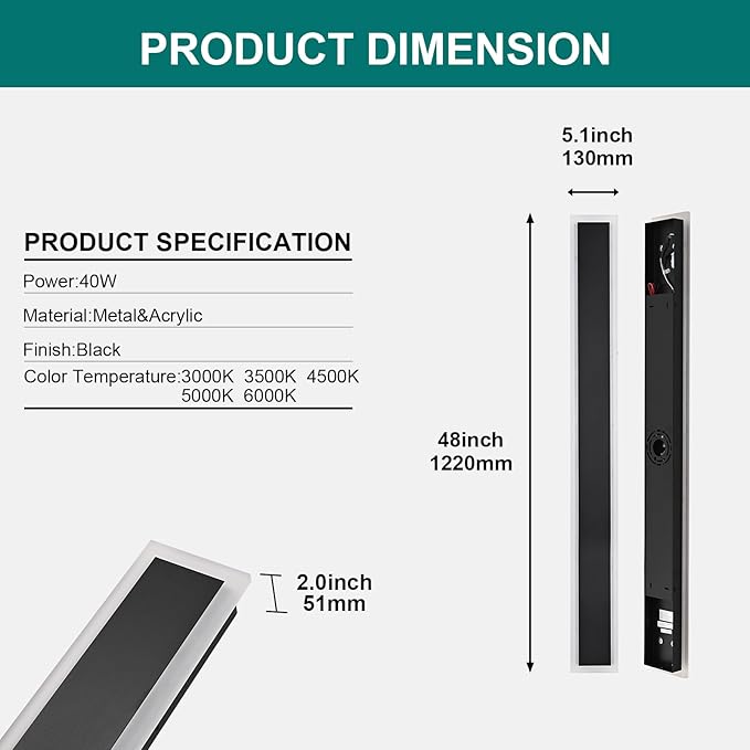 2 Pack Modern Outdoor Wall Lights - Image 7