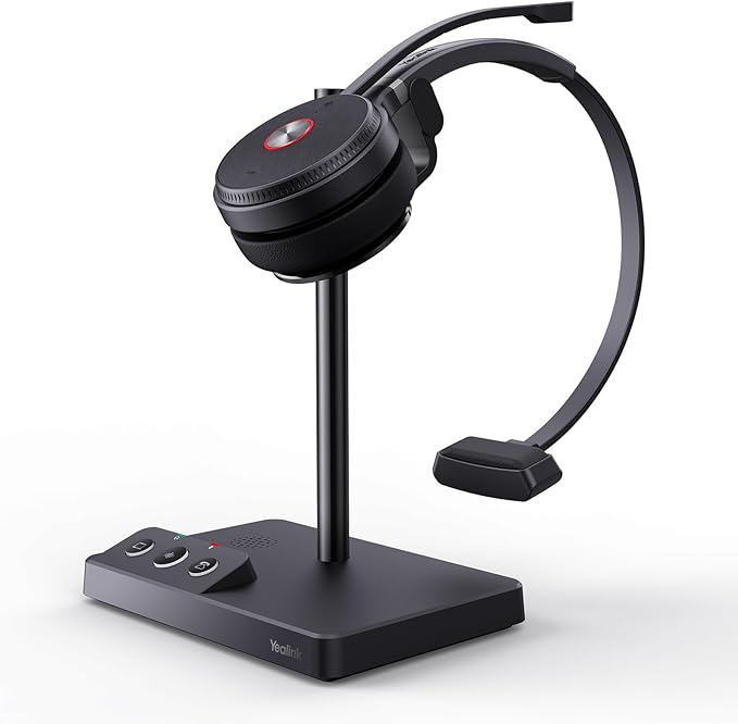 Yealink WH62 Mono UC DECT Wireless Headset 525 ft Range by RedefineYourWorkplace