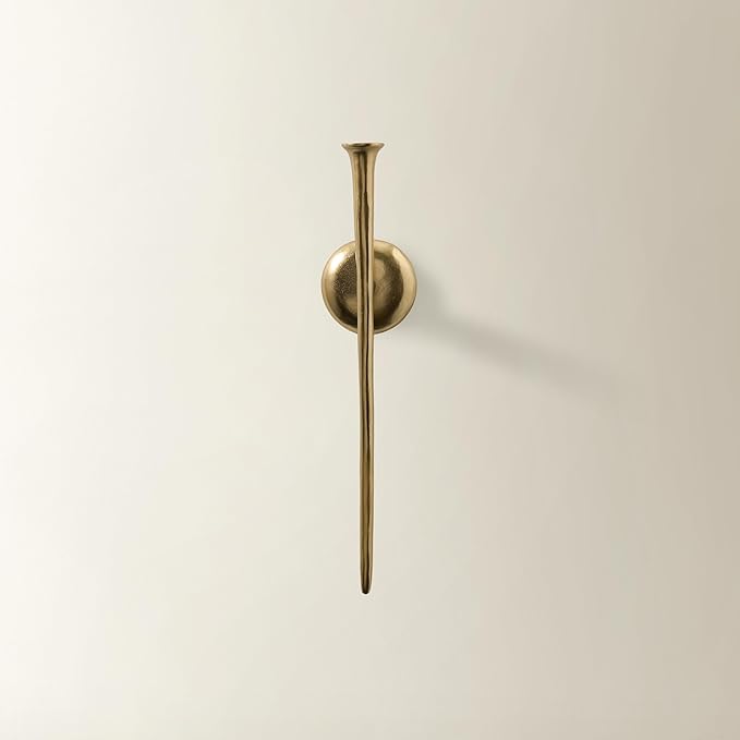 Z Gallerie One Piece Aspar Wall Sconce, Modern Candle Holder - Image 5