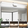 SineRise LED Modern Bathroom Vanity Light Bar, Chrome Dimmable Modern Acrylic by SINERISELIGHTING