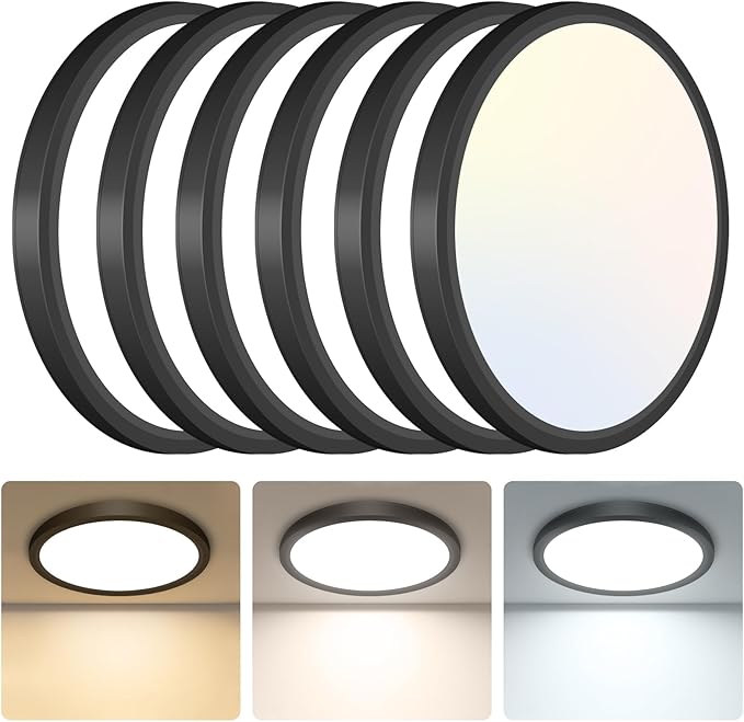 libtit 6Pack 7 inch Flush Mount Ceiling Light - 15W 1500Lm Surface Mount LED - Image 8