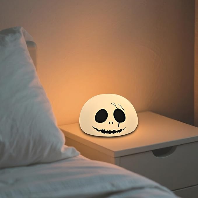 Cute Creative Christmas Skeleton Face Silicon Tap Light - Image 9